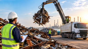 Scrap metal buyer in Dammam purchasing industrial metal scrap in Saudi Arabia.